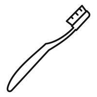 ícone de escova de dentes, estilo de estrutura de tópicos vetor
