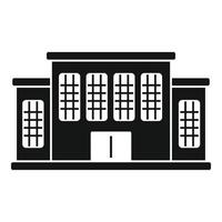 ícone do edifício do tribunal, estilo simples vetor