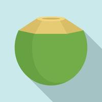 ícone de coco de frescura, estilo simples vetor