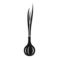 ícone de cebolinha de fazenda, estilo simples vetor