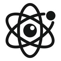 ícone do átomo, estilo simples vetor