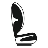 ícone de cadeira de carro de bebê, estilo simples vetor