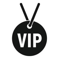 ícone de colar vip, estilo simples vetor