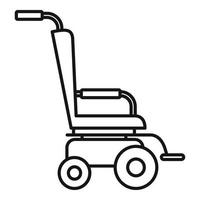 ícone de cadeira de rodas scooter, estilo de estrutura de tópicos vetor