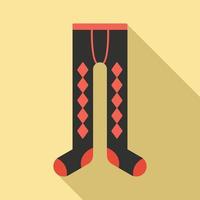 ícone de meia-calça de inverno, estilo simples vetor