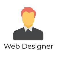 web designer da moda vetor