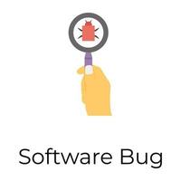 bug de software da moda vetor