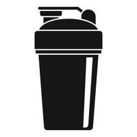 ícone do shaker de proteína, estilo simples vetor