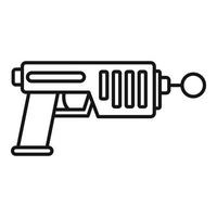 ícone de blaster, estilo de estrutura de tópicos vetor
