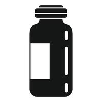 ícone de garrafa médica de catapora, estilo simples vetor