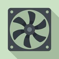 ícone do ventilador do sistema pc, estilo simples vetor