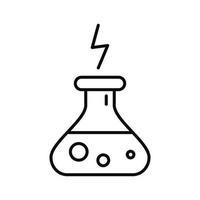 ícone de poção de energia, estilo de estrutura de tópicos vetor