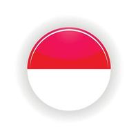 círculo de ícone da indonésia vetor