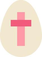 modelo de banner de ícone de vetor de sinal de feriado de páscoa de ovo