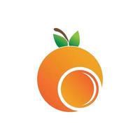 ilustração em vetor ícone logotipo laranja