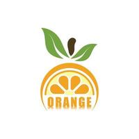 ilustração em vetor ícone logotipo laranja