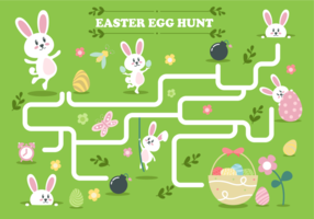 Easter Egg caça Ilustração