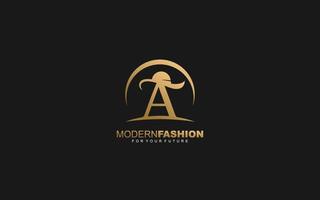 uma empresa de moda de logotipo. ilustração vetorial de modelo de identidade de texto para sua marca. vetor