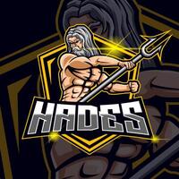 modelo de logotipo hades esport vetor