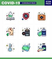 covid19 corona virus contaminação prevenção ícone azul 25 pack como fumar kit proibido pessoas saúde coronavírus viral 2019nov doença vetor elementos de design