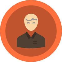 avatar negócios homem humano perfil de pessoa usuário ícone de cor plana vetor ícone modelo de banner