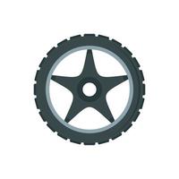 ícone de roda de bicicleta, estilo simples vetor