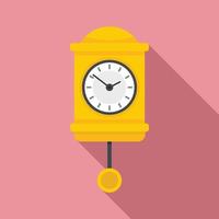 ícone de relógio de pêndulo de tempo, estilo simples vetor