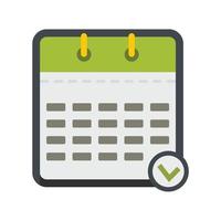 ícone moderno do calendário, estilo simples vetor