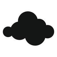 ícone de nuvem em movimento, estilo simples. vetor