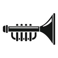 ícone de trompete de brinquedo, estilo simples vetor