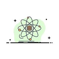 vetor de ícone de cor plana de ciência de pesquisa de dados de análise