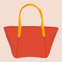 bolsa de moda feminina. acessórios de senhora vector ilustração plana