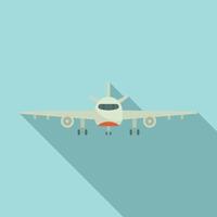 ícone de avião de reparação de aeronaves, estilo simples vetor