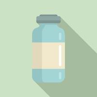 ícone de garrafa médica de catapora, estilo simples vetor