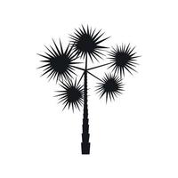 ícone de palmeira tropical espinhosa, estilo simples vetor
