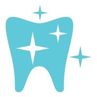 ícone do logotipo do dente forte, estilo simples. vetor