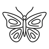 ícone da borboleta do paraíso, estilo de estrutura de tópicos vetor