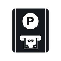 ícone de taxa de estacionamento, estilo simples vetor