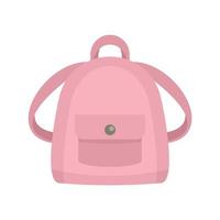 ícone de mochila de menina, estilo simples vetor
