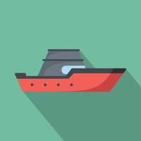 ícone de transporte de navio, estilo simples vetor