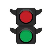 ícone de semáforos de pedestres, estilo simples vetor