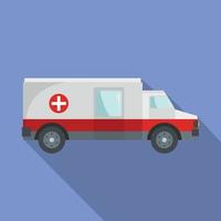 ícone de ambulância rápida, estilo simples vetor