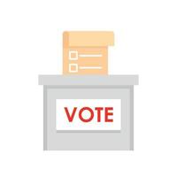 votar ícone da caixa de eleição, estilo simples vetor