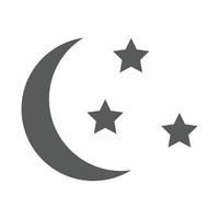 ícone do sono. lua e as estrelas assinam. vetor de noite ou hora de dormir simples