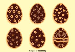 Chocolate Vector Easter Eggs Colecção
