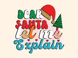 design de camiseta de natal vetor