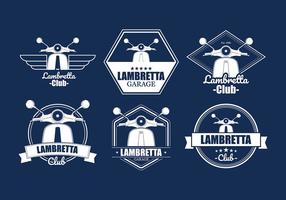 Lambretta Badges Vector Livre