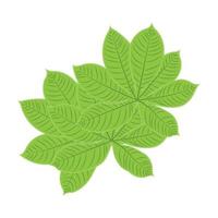 folha logotipo design de planta verde folhas de árvores ilustração de modelo de marca de produto vetor