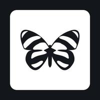 borboleta com padrão manchado no ícone de asas vetor