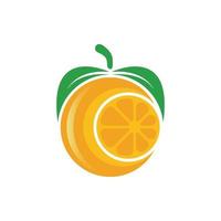 ilustração em vetor ícone logotipo laranja